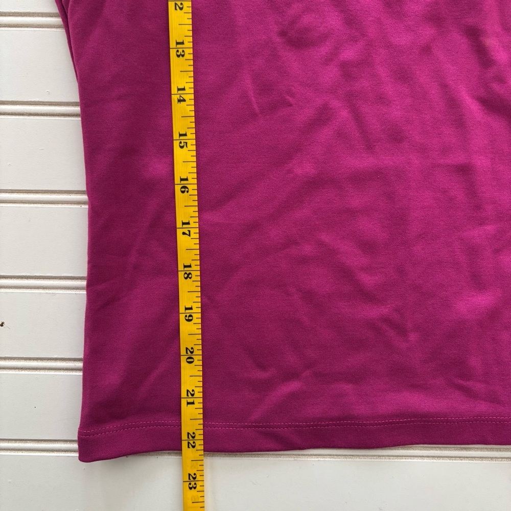 Maeve Anthropologie Tank Top Large Magenta Pink Open Back Cutout Square Neck - Picture 11 of 11
